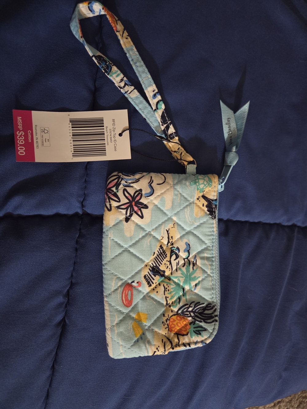 Vera Bradley Quilted Wristlet Wallet - Beach Treasures